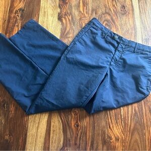 NWT Saks Fifth Ave Navy Doubled Faced Chino Dress Pants Slacks Made in Italy 34